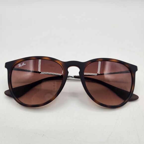 Ray-Ban Sunglasses RB4171 Erika Rubber Havana Brown Gradient Dark Brown Lens - Picture 4 of 16